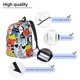 thumbnail image 3 of Balery Funny Cats Mochila Clásica Impresa Básica para Viaje, Mochila Escolar Resistente al Agua, Mochila de Lona con Correas Ajustables-Medium, 3 of 5