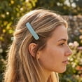 thumbnail image 2 of SPOORYYO 4 Pack Matte French Barrettes Hair Clips for Women, Rectangle Spring Hair Clips, Solid Color Hair Accessories with Metal Spring, Random Assorted Color Hair Clips for Daily Hairstyle Styling, 2 of 4