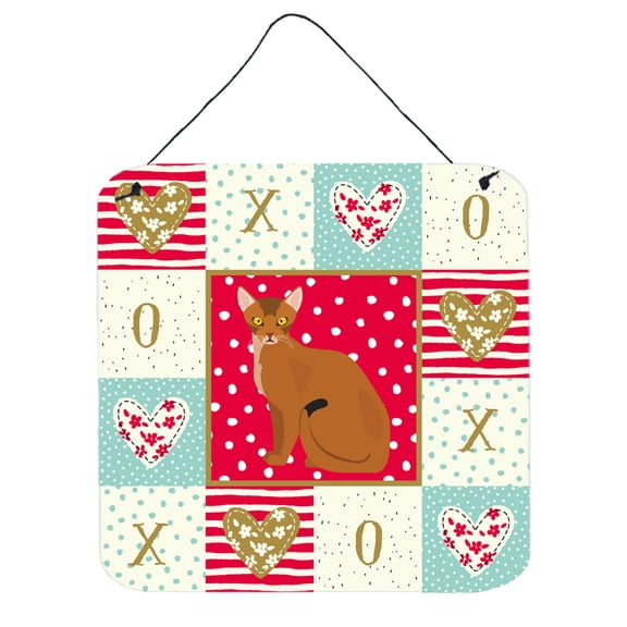 Abyssinian Cat Love Wall or Door Hanging Prints
