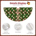 thumbnail image 3 of Balery Gnomes In Caps Printed Christmas Tree Skirt , Merry Christmas Party Christmas Tree Decoration,Adjustable Tree Skirt-36", 3 of 6