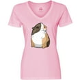 thumbnail image 3 of Inktastic Cute Short Hair Guinea Pig Women's V-Neck T-Shirt, 3 of 5