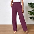 thumbnail image 2 of COMVALUE Wide Leg Sweatpants Women 2026 High Waist Sweat Pants Baggy Straight Athletic Pants with Pockets (3XL, Purple), 2 of 6