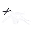thumbnail image 4 of Monos a escala 1/6 con calcetines de tubo, accesorios de vestir para muñecas casuales, trajes de para figuras de acción de muñecas femeninas de Blanco, 4 of 8