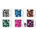 thumbnail image 5 of Set of 6 Doodle Art Ceramic Mugs 11oz, Multicolored, 5 of 5