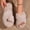 Khaki, variant on Cute Cartoon Slippers for Women Indoor Outdoor Warm Plush Fuzzy Slippers Couples Fashion Non Slip Sole Shoes House Slippers