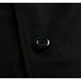 thumbnail image 3 of Men's Wool Blend Coat Notched Single Breasted Overcoat Warm Winter Trench Coat, 3 of 5