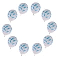 thumbnail image 1 of 10 Pieces Baby Footprints Latex Shower Birthday Decor , Blue, 1 of 8