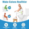 thumbnail image 2 of Bamboo Toilet Stool for Bathroom, 7 Inches Foldable Poop Stool with Non-Slip Pads, 2 of 7