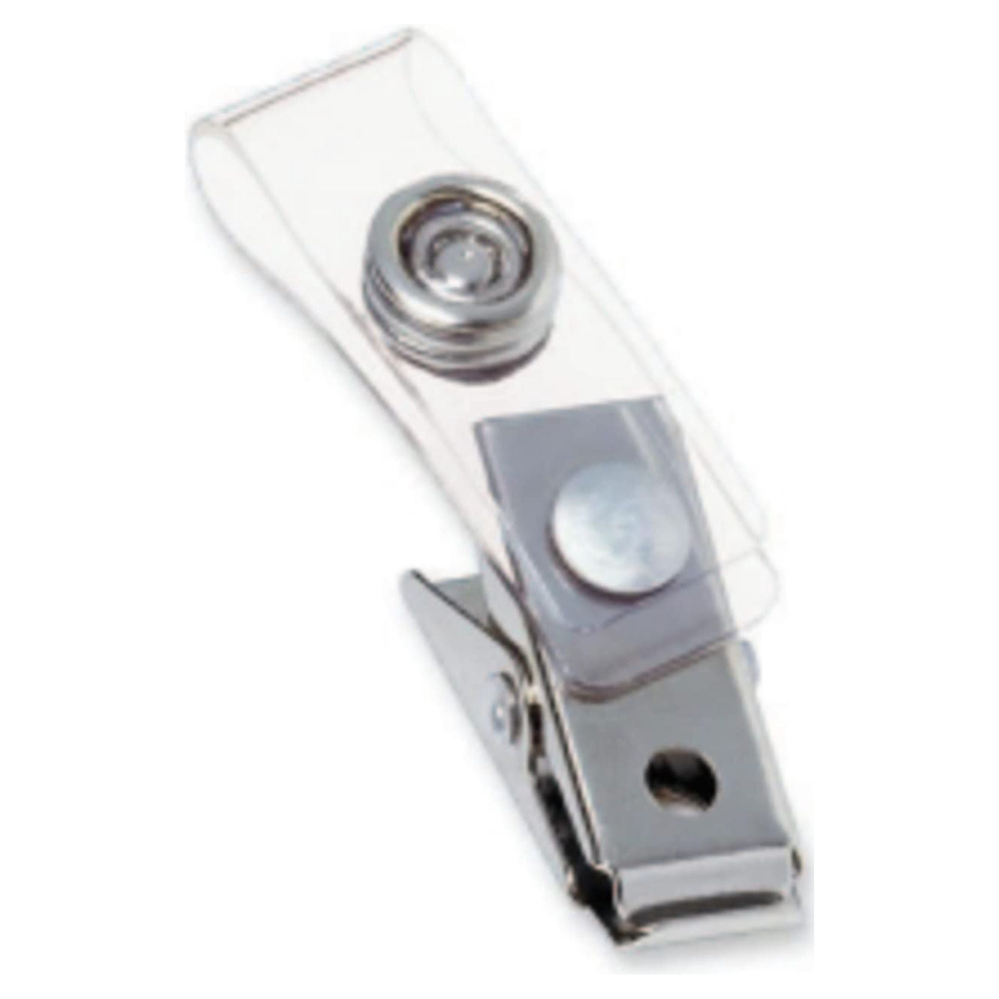Swingline GBC ID Badge Clips, Clear, Badge Holder Clip, 100 Per Pack (1122897)