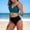 Dark Green, variant on Women's Elegant Tankini With High Withed Swim Top And Bottom Stylish Poolwear For Summer Beachwear Comfort And Fit Blue S