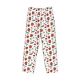 thumbnail image 2 of Vsdgher Strawberries Print Mens Pajama Pants Sleep & Lounge Pants, PJ Bottoms With elastic waistb and Pockets, 2 of 5