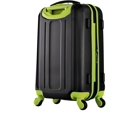 thumbnail image 2 of Olympia U.S.A. Apache Expandable Hardside Carry-On Luggage Spinner Suitcase with Laptop Compartment, Black/Lime, 2 of 7