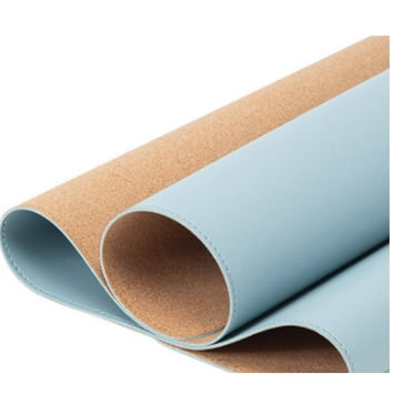 CCOCC Desk Mat,Minimalist Design with Style Mouse Mat,Sustainable Anti-Bacterial Cork Gaming Mouse Pad,Blue