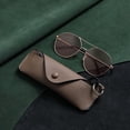 thumbnail image 1 of Portable Lychee Pattern Glasses Bag PU Leather Hanging Neck Eyeglasses Pouch Sunglasses Organizer Fashion Myopia Storage Box, 1 of 4