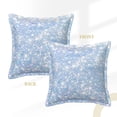 thumbnail image 3 of Bingfone Decorative Pillow Covers 18"X18" White Bule Glitter Couch Pillow Cases Modern Farmhouse Covers For Couch Sofa Bed, 3 of 9