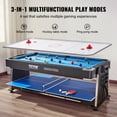 thumbnail image 2 of VEVOR Mesa de juegos giratoria 3 en 1 con Air Hockey, billar/billar y tenis de mesa, mesa de hockey de 88 pulgadas para sala de juegos, hogar familiar, juego de juegos arcade, 2 of 9