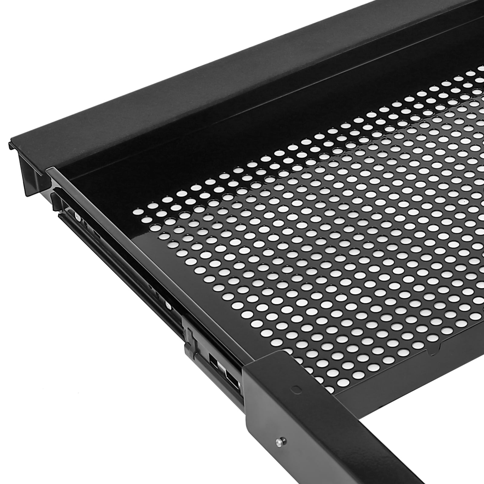 Wildnix Under Desk Mounted Pull-Out Drawer, Sturdy Iron Construction, Anti-Corrosion, Non-Toxic, Rust-Resistant, Organize Mouse, Charger, and Sticky Notes, Space-Saving Design