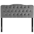 thumbnail image 2 of Modway Annabel Full Diamond Tufted Performance Velvet Headboard in Gray, 2 of 4