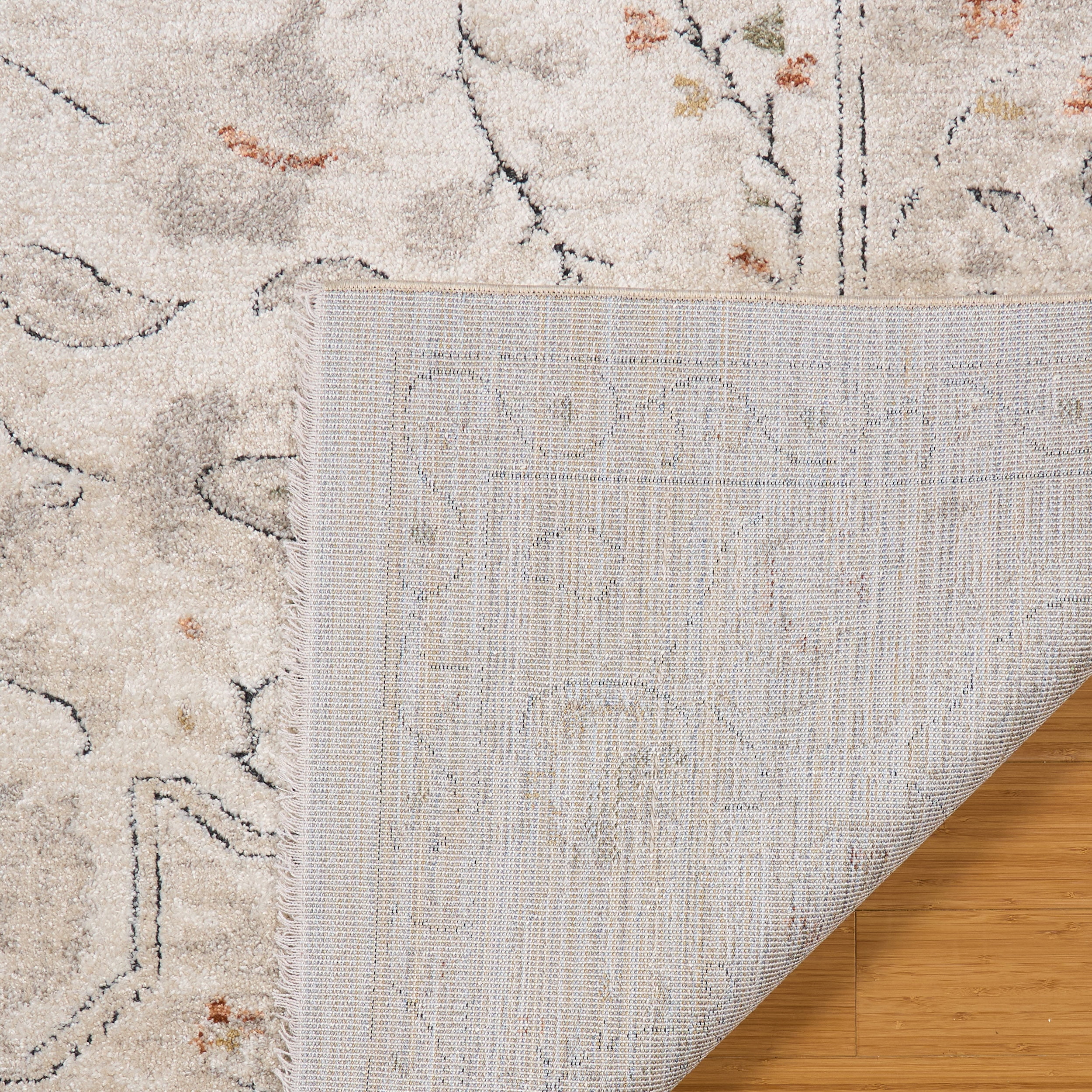 Paradis Orbis Traditional Oriental Ivory Area Rug, 6x9