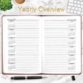 thumbnail image 3 of Naler 2027 Daily Hourly Planner 5.7"x 8.3" - One Page a Day (12 Month),Hardcover A5 Weekly Monthly Diary Planner Agenda Notebook,Brown, 3 of 8