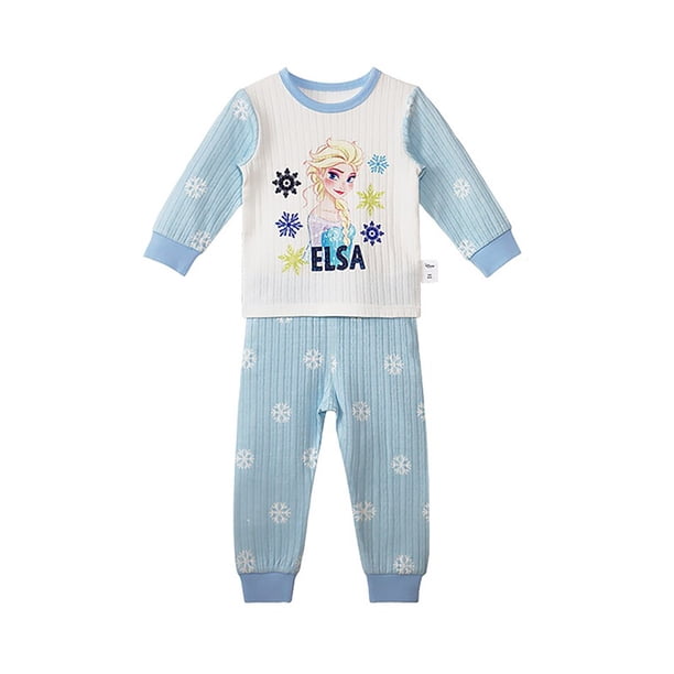 Conjunto de ropa para niños de Disney, Mickey, Minnie Mouse, Otoño Invierno, ropa de algodón para bebés, niños y niñas, 2 uds., pijamas para bebés, ropa de dormir para niños, 2-3T (etiqueta 100) Gao Jinjia LED