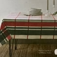 thumbnail image 3 of Bee & Willow Red & Green Christmas Plaid Cotton Tablecloth 60x102 Oblong, 3 of 5