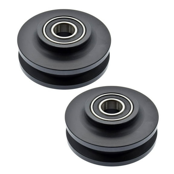 2 Pack Sliding Barn Door Wheels Heavy Duty Cabinet Window Pulleys Quiet