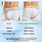 Tenbon Inguinal Hernia Belt Truss for Men and Women Left or Right Side Support with Compression Pads