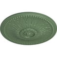 thumbnail image 3 of 29 3/8"OD x 2 7/8"P Springtime Ceiling Medallion, Hand-Painted Athenian Green, 3 of 5