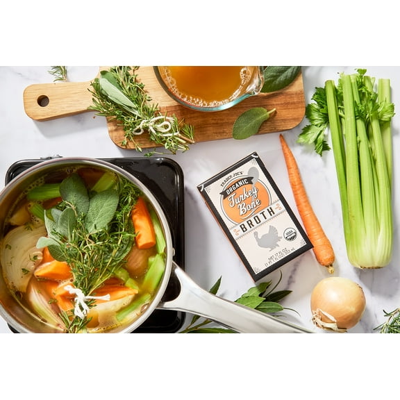 Pack of 2 - TJs Organic Turkey Bone Broth 17 Fl Oz