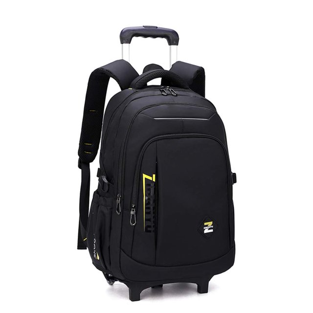 Mochila enrollable VIDOSCLA, equipaje de mano negra para niños y niños