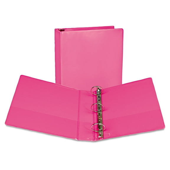 Samsill Earth's Choice Durable 2" Round Ring View Binders, Pink 2 Pack