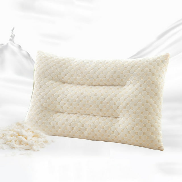 Bdday Throw Pillows for Couch Natural Rubber Pillow Core with Two-Way Concave Shape Close To The Cervical Vertebrae Neck Protection Pillow Decor Pillows