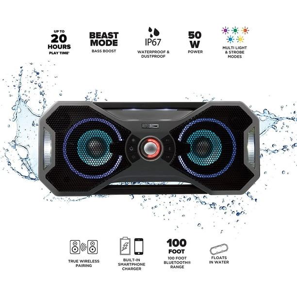 bocina altec lasing Impermeable 10 W con Graves , portátil tiempo de reproducción de 20 Horas