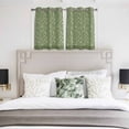thumbnail image 3 of Sage Green Floral Kitchen Curtains Window Panels, Spring Flowers Insulated Window Treatment Curtain, Grommet Curtains for Bedroom/Living Room/Bathroom, 2 Piece 52"Wx45"L, 3 of 8