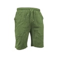 thumbnail image 3 of Lisingtool Mens Shorts Men's Casual Shorts Men's Sports Shorts Beach Shorts Casual Cotton Linen Shorts Biker Shorts Green, 3 of 5