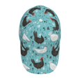 thumbnail image 4 of Naloa Original Classic Low Profile Hat Men Women Baseball Cap Dad Hat Adjustable Unconstructed Lovely Roosters Print Cap, 4 of 9