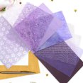 thumbnail image 1 of TABLETREANDS Papel Scrapbooking Decorativo Violeta Con Patrones Retro Para De Diarios Y Álbumes, 1 of 6