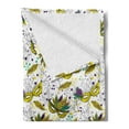 thumbnail image 2 of New Orleans Soft Flannel Fleece Throw Blanket, Colorful Harlequin Mardi Gras Pattern Roses and Leaves Carnival Theme, Cozy Plush for Indoor and Outdoor Use, 50" x 70", Multicolor, by Ambesonne, 2 of 5