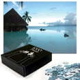 thumbnail image 3 of Ambesonne Tropical Jigsaw Puzzle Durable Cardboard, Wooden House Nature, 1000 pcs, Blue Brown, 3 of 6