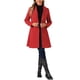 thumbnail image 2 of Abrigo elegante Inspire Chic para mujer, con cuello de chal, abrigo largo con cinturón, color rojo, 2 of 6