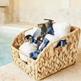 thumbnail image 4 of UJMNHYGT Wicker Basket with Handles 10.04x8.66x7.47 Inch, Handwoven Storage Basket for Pantry Organizer, Trapezoid Decorative Water Hyacinth Basket for Shelves Home Natural, 4 of 6