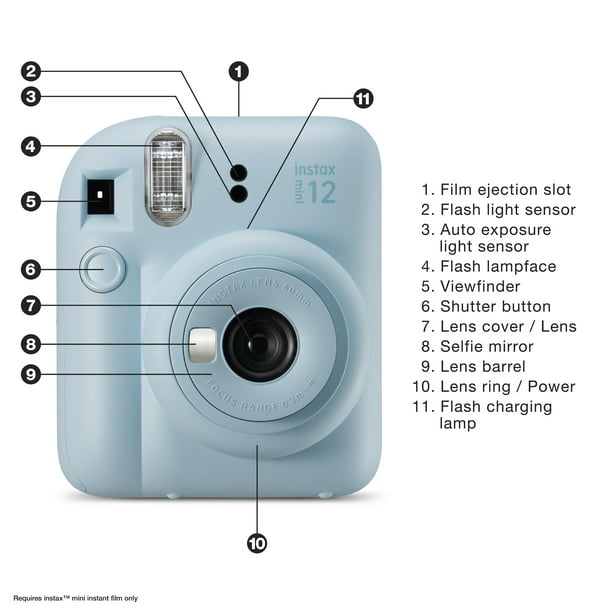 Fujifilm Instax Mini 12 Quick Snap Instant Film Camera, Pastel