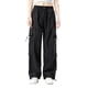 thumbnail image 1 of Amzcrzy Pantalones cargo informales para mujer: cintura elástica con cordón, bolsillos con solapa, estilo paracaídas/harem/jogging, holgados, cintura alta, tallas M-2XL. Negro, 1 of 5