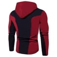 thumbnail image 4 of Afdoent Hoodies For Men Casual Zip Up Hoodie With Drawstring Loose Fashion Long Sleeve Hooded Sweatshirt Loose Fit For Fall Winter Classic, 4 of 6