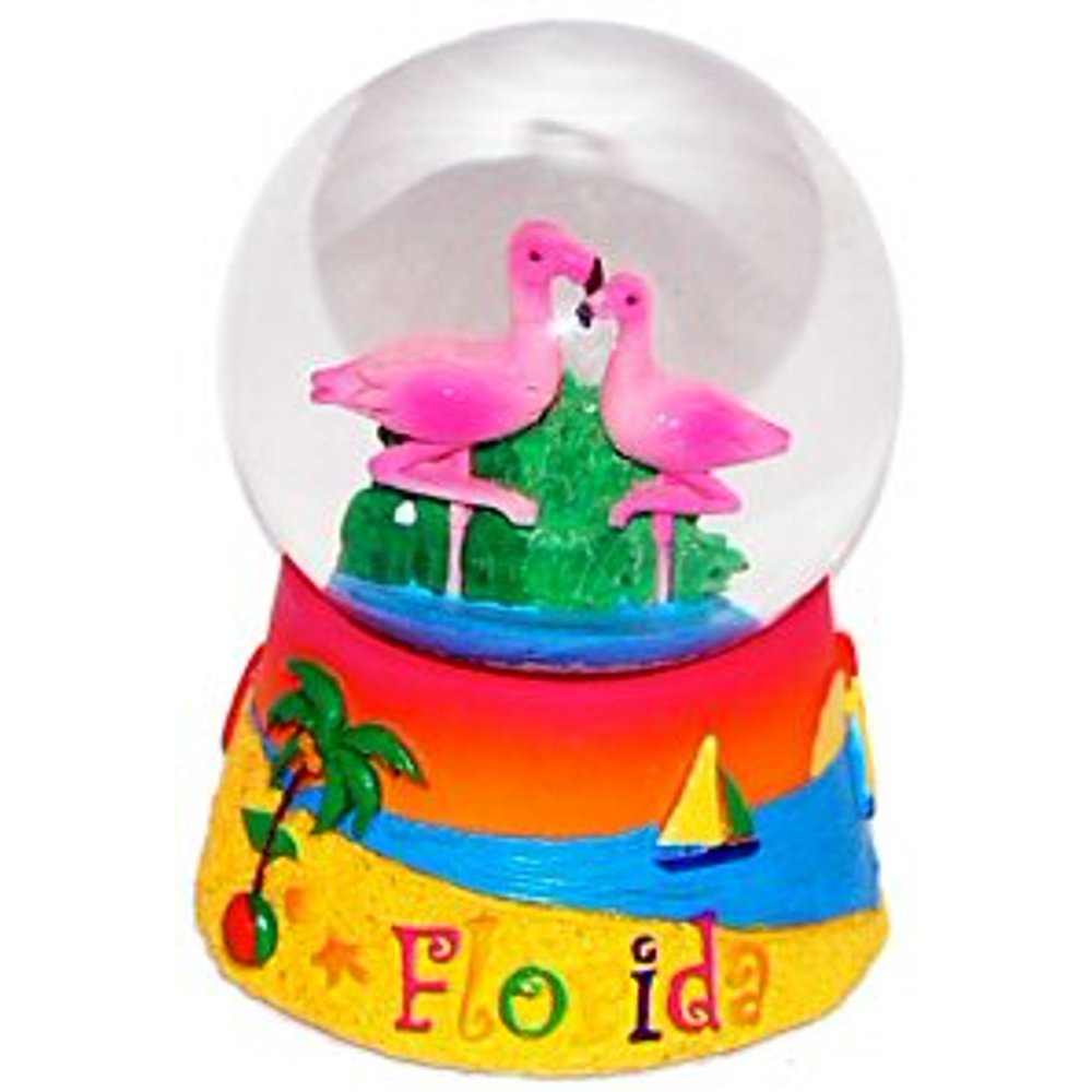 Great Places To You Florida Snow Globe Flamingo 65MM, Florida Snow