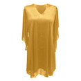 thumbnail image 4 of QHFBli Robe Mini Pailletée pour Femmes Col Montant Manches Cape Cocktail Scintillante Élégante Robes Invité de Mariage Soirée, 4 of 5