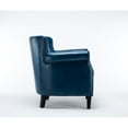 thumbnail image 2 of Home Square 2 Piece Faux Leather Club Accent Chair Set in Navy Blue, 2 of 13