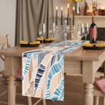 thumbnail image 2 of Table Runners 90 Inches Long Dress Scarves, Ombre Blue Brown Farmhouse Coffee/Dining/Kitchen Table Runner for Living Room, Summer Abstract Coastal Ocean Beach Wave 13x90 Inch, 2 of 9