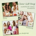 thumbnail image 7 of 9 Pcs Clear Plastic Gift Bags with Handle, Trianu Reusable Transparent Gift Wrap Tote Bag for Shopping Boutique Wedding Birthday Baby Shower Party Favor (6.3 x 5.9 x 2.75in, Champagne), 7 of 7